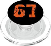 67 Numéro Six Sept Funny Meme Gen Alpha Slang Basketball PopSockets PopGrip pour MagSafe