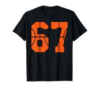67 Numéro Six Sept Funny Meme Gen Alpha Slang Basketball T-Shirt