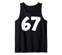 67 Numéro Soixante-Sept Funny Six Seven Meme Teen Matching Débardeur