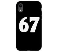67, numéro Soixante-Sept, mème drôle, étudiant, Adolescent, Correspondant Coque pour iPhone XR