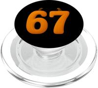 67 Numéro Soixante-Sept Six Seven Automne Citrouille 6 7 Halloween PopSockets PopGrip pour MagSafe