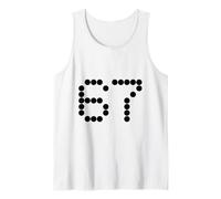 67 Points Gras minimalistes Motif Abstrait Débardeur