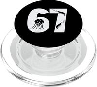 67 Poissons Marins Animal Minimal Graphic Design PopSockets PopGrip pour MagSafe