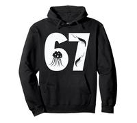67 Poissons Marins Animal Minimal Graphic Design Sweat à Capuche