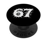 67 Ruines de la forêt d'horreur à Pointes Design Graphique PopSockets PopGrip Adhésif