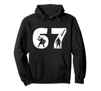 67 Silhouette de Guerrier Viking Graphique Sweat à Capuche