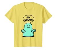 67 Six Seven 6-7 Aqua Blob Slime - Brainrot Gamer Slang Meme T-Shirt, Enfant, Citron, 2 Ans