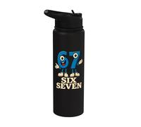67 Six Seven 6-7 - Drôle italien Brainrot Gaming Meme Stainless Steel Insulated Water Bottle