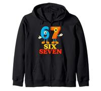 67 Six Seven 6-7 Funny Italian Brainrot, mème de Jeu Amusant pour Enfants Sweat à Capuche