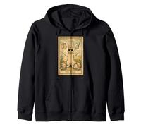 67 Six Seven 6 7 Meme Carte de Tarot Lapin de Pâques Bruh Sweat à Capuche