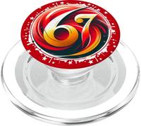 67 Six Seven 6-7 Mème de Jeu pour Enfants Brainrot Italien PopSockets PopGrip pour MagSafe