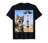 67 Six Seven 6 7 Mème Italien Brainrot Cat Meme Selfie Alien UFO T-Shirt