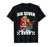 67 Six Seven Bruh Bigfoot Santa Christmas Rooster Men Women T-Shirt