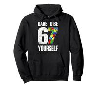 67 Six Seven Dare to Be Yourself Autism Awareness Sweat à Capuche