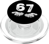 67 Six Seven Funny 6 7 Meme Gen Alpha Slang 6 7 Mains PopSockets PopGrip pour MagSafe