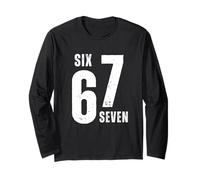 67 Six Seven Funny Bruh Meme Design Vintage Enfants Adolescents Garçons Manche Longue