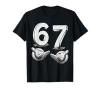 67 Six Seven Meme Gen Alpha Slang 6 7 Hands Trend Funny 6-7 T-Shirt