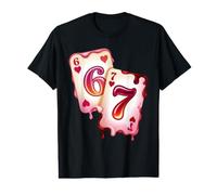 67 Six Seven Meme Valentine Poker Cœurs Assortis Couple T-Shirt Graphique avec Valeur