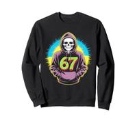67 Skeletton Meme Funny Six Seven Alpha Slang Sweatshirt