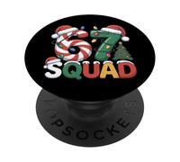 67 Squad Six Seven Funny Christmas 6 7 Meme pour Hommes, Femmes et Enfants PopSockets PopGrip Adhésif