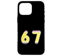 67 Style Crayon pour la rentrée Scolaire, Design Simple Coque pour iPhone 16 Pro Max