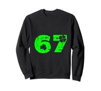 67 Trèfle Chiffre Vintage Irish Clover Celebration Design Sweatshirt