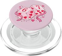67 Valentine's Day Six Seven Dice 6 7 Meme Men Women Kids PopSockets PopGrip pour MagSafe