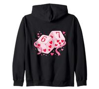 67 Valentine's Day Six Seven Dice 6 7 Meme Men Women Kids Sweat à Capuche