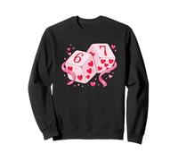 67 Valentine's Day Six Seven Dice 6 7 Meme Men Women Kids Sweatshirt
