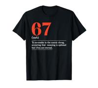 67 Verbe S'abandonner au Haussement d'épaules Cosmique 67e Anniversaire T-Shirt