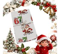 67 Wrapping Paper, 6 7 Meme Birthday Decorations Christmas Wrapping Paper Roll Birthday Xmas Santa Festive Present Wrapping Rolls Wrap Your Presents in Holiday Fun (Style A,70.8 IN)