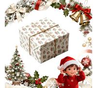 67 Wrapping Paper, 6 7 Meme Birthday Decorations Christmas Wrapping Paper Roll Birthday Xmas Santa Festive Present Wrapping Rolls Wrap Your Presents in Holiday Fun (Style F,70.8 IN)