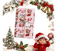 67 Wrapping Paper, 6 7 Meme Birthday Decorations Christmas Wrapping Paper Roll Birthday Xmas Santa Festive Present Wrapping Rolls Wrap Your Presents in Holiday Fun (Style C,70.8 IN)