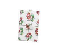 67 Wrapping Paper, Funny Wrapping Paper Christmas for Holiday, Birthday, Office, Secret Santa (DD,47.5 * 180 cm)