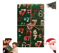 67 Wrapping Paper, Large Funny Christmas Wrapping Papers, Unique Brain Rot Gen a Meme Gift Wrap Paper Roll for Son and Daughter (Green,36inch)