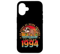 67 Year Old Sloth Vintage 1959 Limited Edition 67th Birthday Coque pour iPhone 16