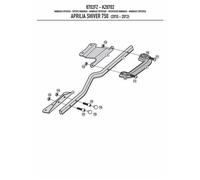 6702FZ Givi Attaque Coffre Case Monokey pour Aprilia Shiver 750 2019 2020