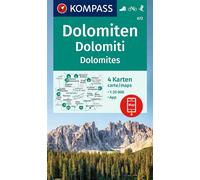 672 dolomites - Echelle 1 : 35 000 - Collectif - Kompass Karten - Atlas / carte