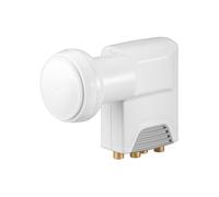 [67271] Goobay Universal Quattro LNB, white-grey - Digital SAT-LNB (DVB-S2) f...