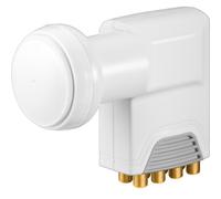 Goobay SAT Universal Octo 0.1dB convertisseur abaisseur de fréquence Low Noise Block (LNB) 10,6 - 12,75 GHz Blanc