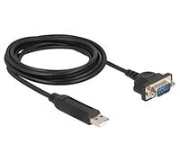 67321 Convertisseur USB-RS232 D-Sub 9pin Mâle,USB A Mâle 1,8m DELOCK