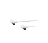 67343 Câble 75Ω 3,5m des deux côtés, connecteur F carré "quick" blanc Goobay