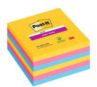 [675-6SS-CARN] Post-it Bloc note super sticky notes, 101 x 101 mm, ligné