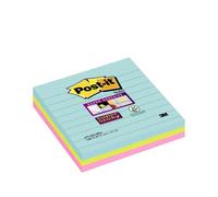 [675-S3M] Post-it Lot de 3 blocs notes Super Sticky Lignées MIAMI 101x101 mm,...