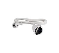 6762 Rallonge 1/2 m avec fiche bipolaire 10A avec cable 250 V ~3G1 5 mm. m.