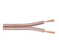 [67723] Goobay Câble de Haut-parleur transparent Rouleau de 10 m, section de ...