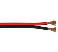 [67731] Goobay Bobine 50 m Câble Haut-parleurs CCA 2 x 0,75mm² Noir Rouge