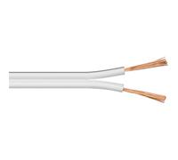 [67747] Goobay Câble de haut-parleur blanc CCA Rouleau de 10 m, section de 2 ...