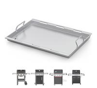 6787 Plaque de cuisson pleine taille pour barbecue à gaz Weber Spirit 300, Spirit 400 Series, insert de cuisson à dessus plat pour Weber Spirit 700, argent/or/platine B & C, Genesis 1000-3500, en