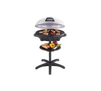 cloer 6789 Thermomètre/Barbecue sur Pied / 2400 W/Surface de Cuisson : 38,5 x 52,5 cm/Peu encombrante/Noir Barbecue/Gris Clair/argenté Noir